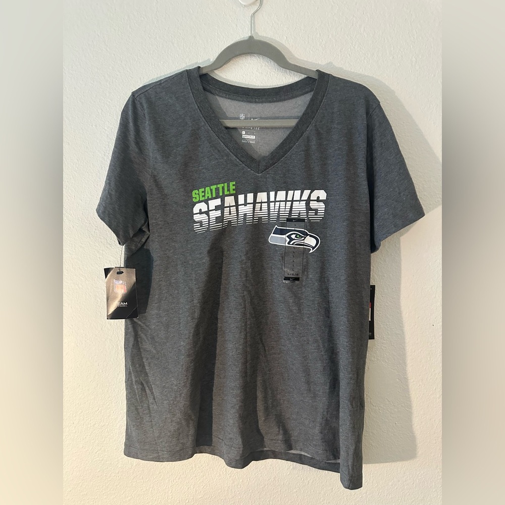 Nike Gray DRI-FIT Seattle Seahawks Women's Tee